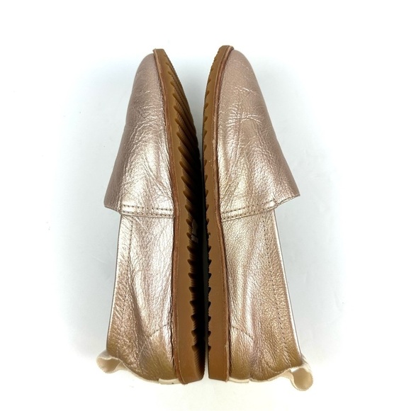 Sorel Ella Shoes 6.5 Rose Gold Metallic Slip On Loafer Comfort Womens - Picture 7 of 9